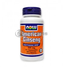 American Ginseng /5% Ginsenosides/ - 500 mg. / 100 Caps.
