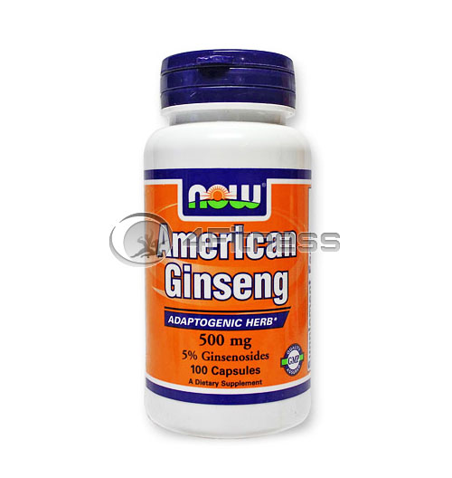 American Ginseng /5% Ginsenosides/ – 500 mg. / 100 Caps.