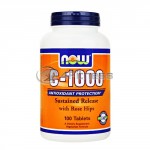 Vitamin C-1000 /Sustained Release with Rose Hips/ - 100 Tabs.