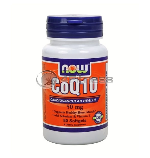 CoQ10 + Vitamin E – 50 mg. / 50 Softgels