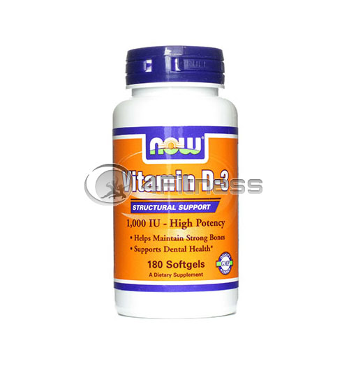 Vitamin D-3 /1000IU / – 180 Softgels