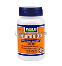 Vitamin D-3 / 400 IU / - 180 Softgels