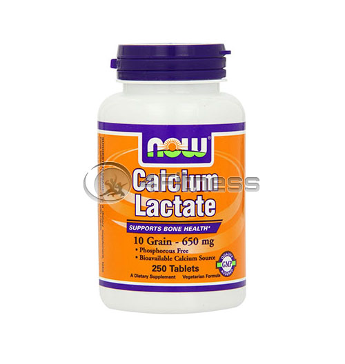 Calcium Lactate 10 Grain – 650mg / 250 Tabs.