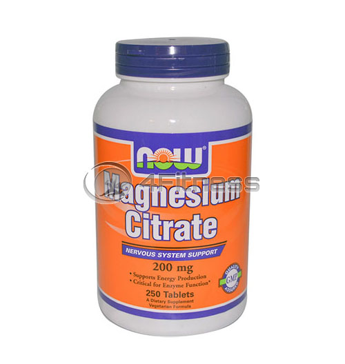 Magnesium Citrate – 200mg. / 250 Tabs.