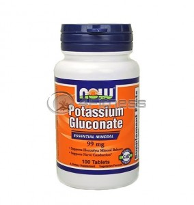Potassium Gluconate - 99 mg. / 100 Tabs.