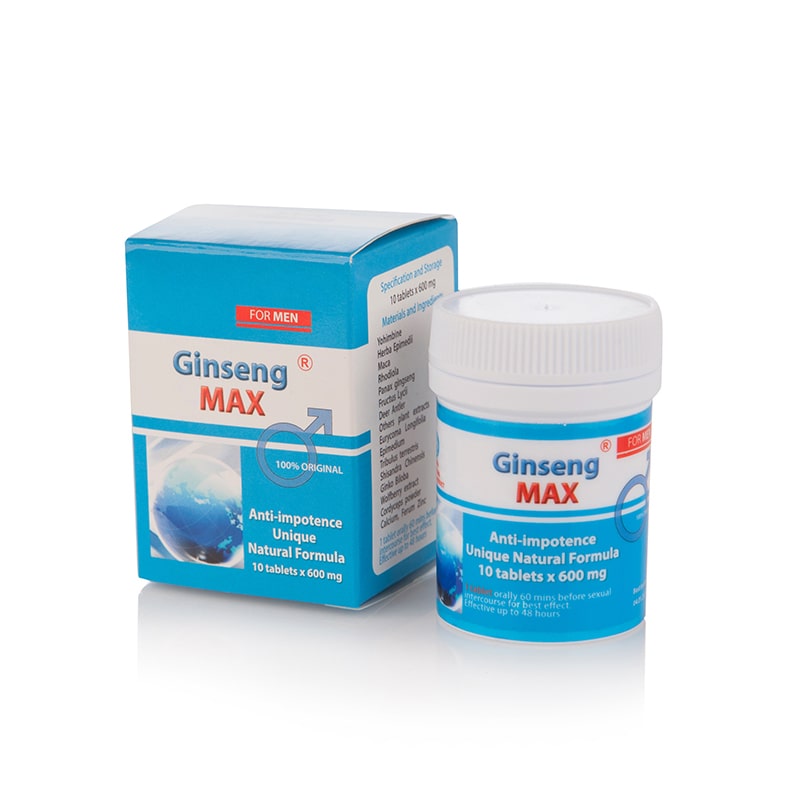 Ginseng Max® – натурален секс стимулант – 10 табл. x 600 мг