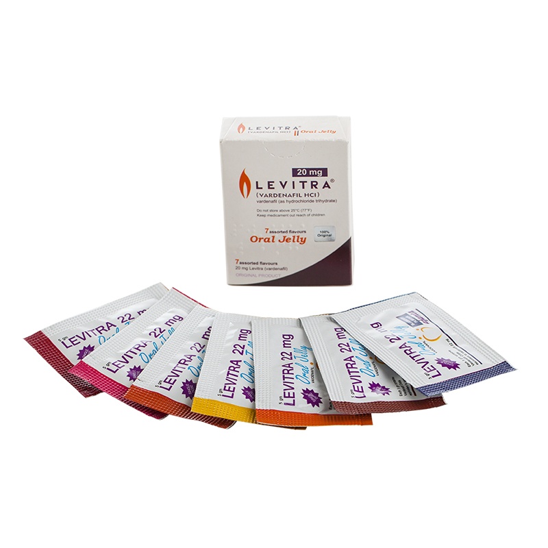 Levitra Oral Jelly / Левитра (Варденафил) Желе – 7 пакета х 22 мг.