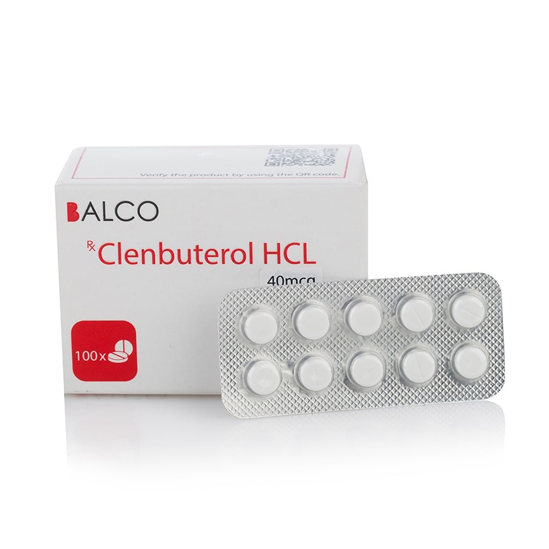 Clenbuterol HCL – 100 табл. х 40 мкг.