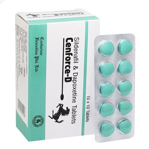 Cenforce D (Sildenafil 100 mg. + Dapoxetine 60 mg.) – 10 табл. х 160 мг.