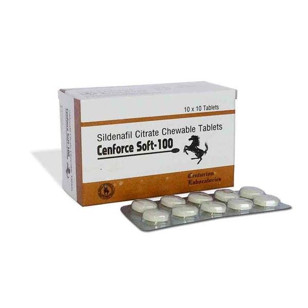Cenforce Soft 100 (Дъвчаща Виагра) – 10 табл. х 100 мг.