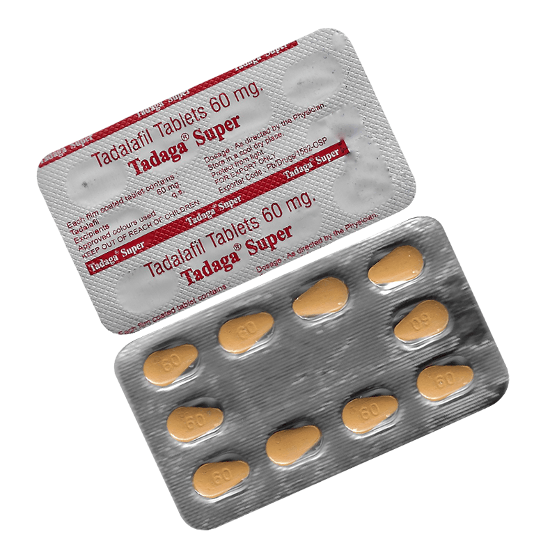 Super Tadaga 60 (Tadalafil) – 10 табл. х 60 мг.