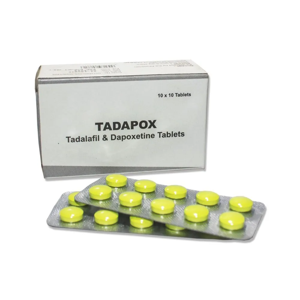 Tadapox (Tadalafil 20 mg. + Dapoxetine 60 mg.) – 10 табл. х 80 мг.