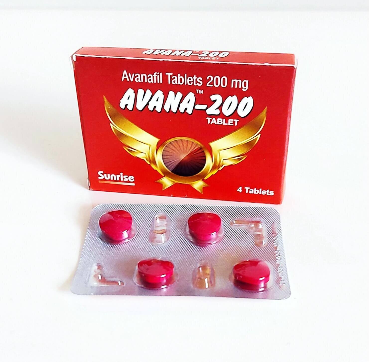 Avana-200 (Avanafil) 4 табл. х 200 мг.