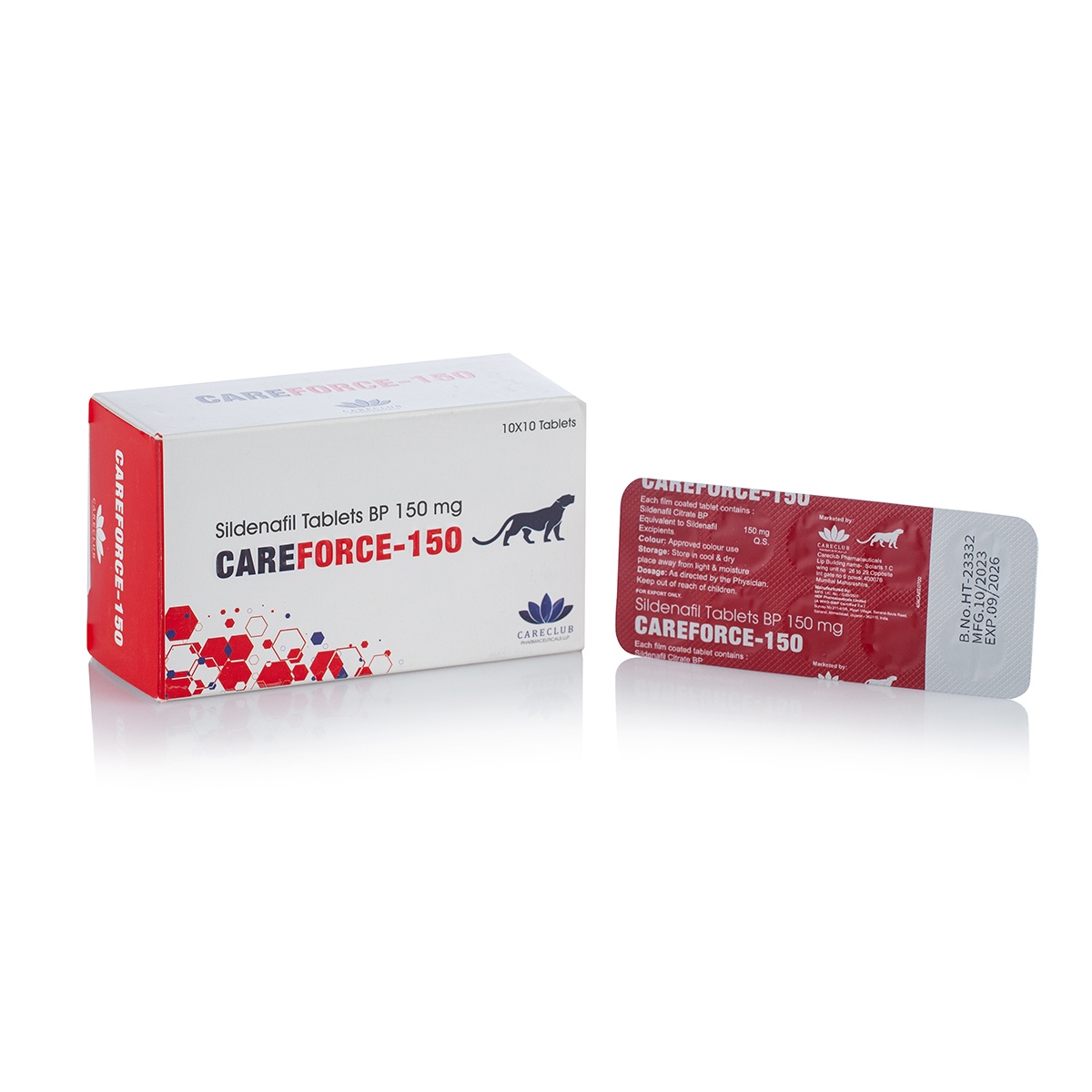 Careforce-150 (Sildenafil) 10 табл. х 150 мг.