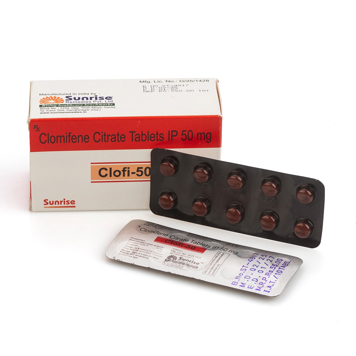 Clofi-50 (индийски аптечен кломифен) – 10 табл. х 50 мг.